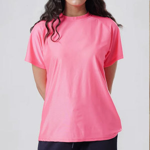 T-Shirt Athletic Running Gym Sportswear Plain Custom Logo Short Sleeve Neck Workout Sports <b>Top</b> 100% Polyester Slim Fit Flare - Product Image 1