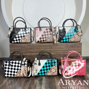 Bolso Tote de Cuero Repujado a la Moda 2026, Bolso de Hombro de Gran Capacidad con Patrón a Cuadros, Regalo, Bolsos de Mano para Mujer - Product Image 1