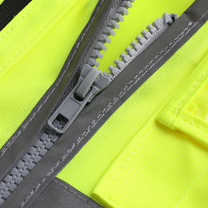 Nouvelle Arrivée Vêtements de Travail Personnalisés pour Hommes à Haute Visibilité en Maille Polyester Respirante avec Fermeture Éclair – Prix de Gros - Product Image 6
