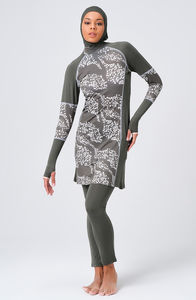 Burkini Islámico de Dos Piezas para Mujer, Diseño Moderno, con Cristales en la Parte Delantera, Ropa de Verano de Alta Calidad, Venta al Por Mayor - Product Image 2