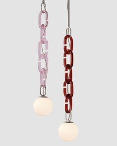 Decoración de Pared Moderna con Cadena Acrílica y Esferas de Vidrio Ovaladas, Diseño Art Deco, Impermeable - Product Image 5