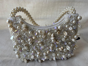 Handmade Embroidered Beaded <b>Sequined</b> Evening Clutch Bag Luxury Bridal Wedding Purse Ethically Sourced Party <b>Handbag</b> - Product Image 3