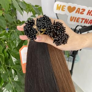 Vente en gros de kératine vietnamienne non transformée 100 g/paquet I Tip Extensions de cheveux humains bruts et pour toutes les couleurs mourantes - Product Image 1