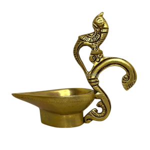 โต๊ะทองเหลืองโบราณลึกสำหรับบูชา - Product Image 1