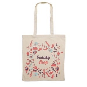 Bolso de compras de lona de algodón ecológico personalizado tamaño personalizado promoción natural logotipo personalizado Cierre de hombro longitud de la mano - Product Image 4