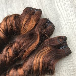 Extensiones de cabello humano crudo vietnamita virgen 100%, paquetes de trama alineados con cutícula rizada de primavera, nuevo Color de Piano, envío rápido - Product Image 5