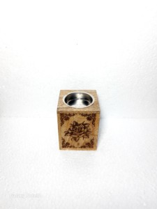 Hand-Made Wooden Incense <b>Burner</b> With Floral laser engraving Design Aromatic Diffuser All-Season Use - Product Image 5