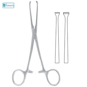 Pinces à tissus Allis 6 fleurs en acier inoxydable, instrument chirurgical manuel d'hémostase, Classe I certifiées CE - Product Image 1
