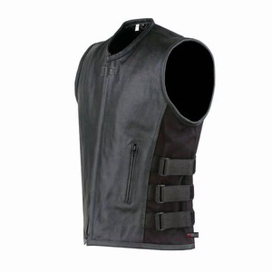 New Arrival Custom Made <b>Leather</b> Vest <b>for</b> <b>Men</b> Smart Casual Windproof Waterproof Classic Design Adjustable Features Best Selling - Product Image 2