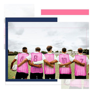 Chalecos Deportivos Pinnies, Transpirables, de Malla de Nailon, para Prácticas de Equipo, para Jóvenes y Adultos, Ideales para Baloncesto, Fútbol y Fútbol Americano - Product Image 3