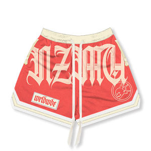 Wholesale Custom embriodry <b>patch</b> and printed Logo Trendy Style Polyester Basketball Casual Elastic Gym Running <b>Men</b> Mesh <b>Short</b> - Product Image 2