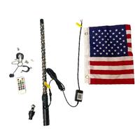 Nuevas Luces LED RGB para Mástil de Bandera, Impermeables, con Control Remoto por APP, Efecto Espiral, 2-6 Pies, 12V 20W, para UTV, ATV, Todoterreno