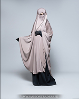 Nuevo Khimar Malva de Cuello Holgado y Ancho, Pañuelo Extra Grande para la Cabeza, Hiyab Musulmán para Mujer, Venta al por Mayor, Modesto, Transpirable, de Poliéster, Manga Larga