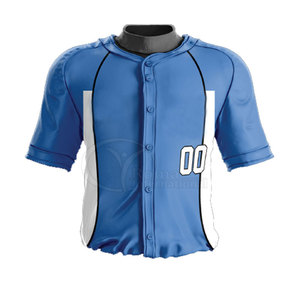 Uniforme de baseball personnalisé par le fabricant, respirant, imprimé par sublimation intégrale, 100 % polyester, nom de l'équipe sur le devant - Product Image 3