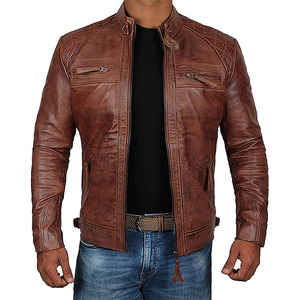 2026 <b>Leather</b> <b>Jackets</b> Cheap Price High Quality Black Lather <b>Jackets</b> <b>Winter</b> <b>Leather</b> <b>Jacket</b> for Men - Product Image 3
