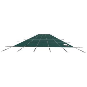 Copertura di Sicurezza Rettangolare 16x40ft in Materiale PC per Piscine Interrate con Fori di Drenaggio e Rete - Product Image 3