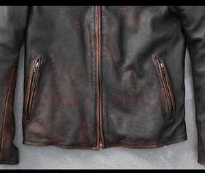 Veste en cuir marron pour homme de haute qualité pour usage décontracté - Product Image 2