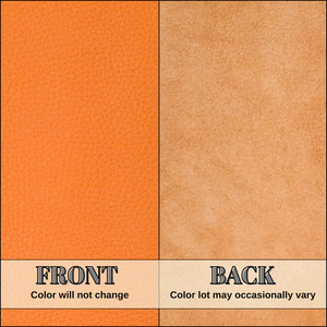 Assemble 1.2-1.4mm Thick Versatile Orange Cowhide <b>Leather</b> Handbags Purses Wallets Quick-Dry Solid High Quality Soft Pebble Grain - Product Image 6