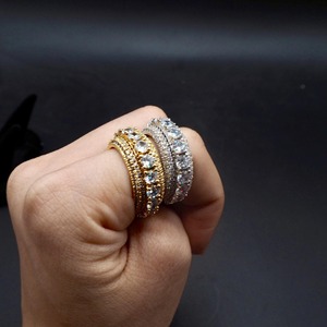 Top Quality Lab Grown Hip Hop <b>Diamond</b> <b>Ring</b> for Women Brilliant Shine for Streetwear Party and Daily Wear Available At Best Price - Product Image 3