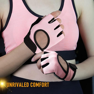 Microfiber Workout Gloves Women Men <b>Half</b> Finger Anti <b>Slip</b> Padded Palm Breathable Gym Fitness Training Sports - Product Image 3