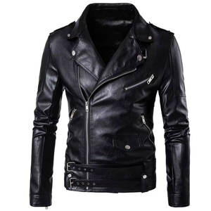 Chaqueta de Cuero Moderna y Elegante, con Bordado Personalizado y Diseño Impreso, para Invierno, Chaquetas de Cuero para Hombre - Product Image 1