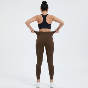 Leggings sans couture taille haute pour femme, super extensibles, respirants, avec poches, effet ventre plat, pour entraînement, fitness, gym et sport - Product Image 3