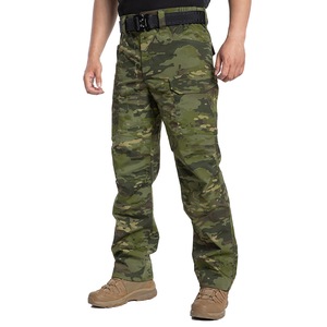 Men's Camouflage <b>Cargo</b> <b>Pants</b> Multi-Pocket Utility Style Mid Waist Breathable Polyester Cotton Outdoor Wear - Product Image 3