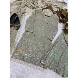 ชุดแต่งกายสำหรับงานปาร์ตี้พิมพ์ลายพื้นล่างสุดหรูของผู้หญิง - Product Image 2