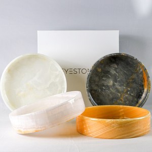 Cuenco Redondo de Mármol Naranja Ónix, Resistente al Fuego, Moderno, para Cocina, Comedor, Sala de Estar, Revestimiento de Paredes - Product Image 3