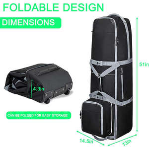 Bolsa de golf portátil con soporte y correas – Mochila ligera para palos de golf para hombres y mujeres - Product Image 4