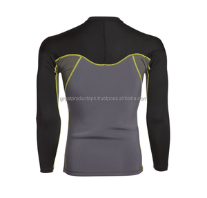 Protector de sarpullido de poliéster para hombre, licra, personalizado, de secado rápido, novedad, venta al por mayor - Product Image 3