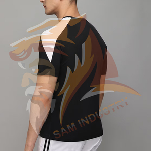 Conjuntos de camiseta y pantalones cortos de moda para hombre con botones, estampado por sublimación personalizado, conjuntos de dos piezas para hombre - Product Image 2