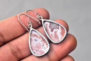 Boucles d'oreilles Rosetta de qualité supérieure, bijoux Rosetta plaqués argent, bijoux plaqués argent - Product Image 4