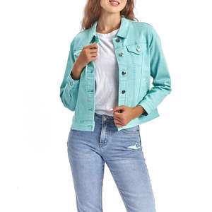 Veste en jean sur mesure pour femme, toucher doux, respirante, nouvelle qualité supérieure, en coton - Product Image 4