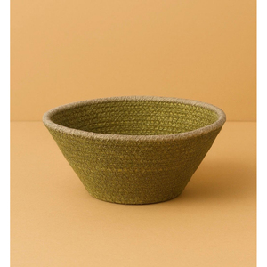 Panier de rangement ovale en fibres végétales tressées au design élégant avec poignées en cuir, bac de rangement rustique multi-usages - Product Image 5