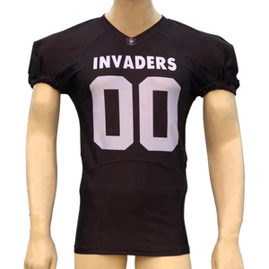 Vente en gros 100% polyester uniforme de football américain ensembles personnalisés uniques avec manches courtes design respirant - Product Image 1
