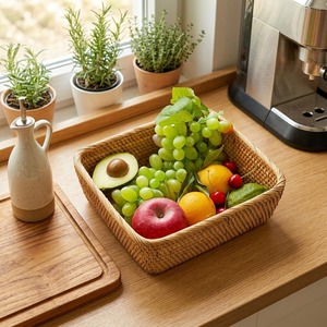Cestas de Almacenamiento de Ratán Natural Hechas a Mano, Ecológicas, Modernas, Multifuncionales, Artex Green Earth, Hechas en Vietnam - Product Image 5
