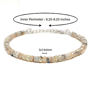 Pulsera de Prehnita Elegante Hecha a Mano con Diseño Único, Joyería de Piedras Preciosas de Plata de Ley 925 para Mujer - Product Image 2