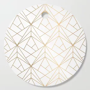 Planche à découper de cuisine durable, écologique, au design moderne et luxueux, surface en bois naturel émaillé, composite marbre - Product Image 6