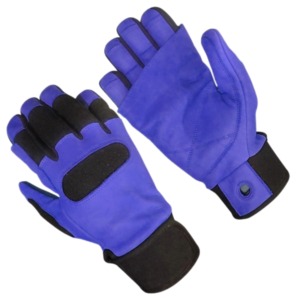 Guantes de Cuero Completos, Amarillos y Negros, Antideslizantes, Unisex, para Todas las Estaciones, con Cierre de Botón - Product Image 2