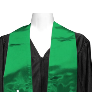 Estola de Graduación de Satén The Links con Nombre de Organización, Verde Kelly, Bordado Personalizado, Banda Académica, Prendas de Honor, Suministro al por Mayor - Product Image 2
