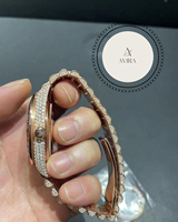 Montre Baguette sertie de diamants, la plus vendue, pour défilés de mode et événements, disponible en gros depuis l'Inde