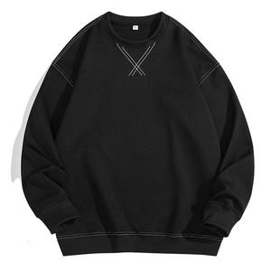 เสื้อสเวตเชิ้ตผู้ชาย น้ำหนัก 370 กรัม ผ้าฝ้ายฟลีซ 100% คอกลม ทรงปกติ ไม่ยับ พิมพ์ลายดิจิทัล รับผลิตแบบ OEM ขายส่ง - Product Image 1