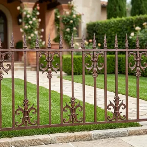 Clôture en fer élégante avec un design à motifs décoratifs pour usage en villa - Product Image 3