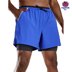 กางเกงขาสั้นออกกำลังกายผู้ชาย ผ้าฝ้าย สำหรับวิ่ง ฟิตเนส เล่นกีฬา จ็อกกิ้ง น้ำหนักเบา แห้งเร็ว - Product Image 2