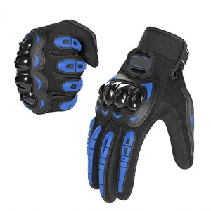 Gants de moto en cuir Cool-Ride avec protection rigide des articulations et conception ventilée – Équipement de sécurité pour la conduite à moto pour l'été 2026 - Product Image 3