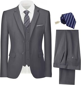Mens Wedding <b>Suit</b> Pant Coat Formal Slim Fit Groom Tuxedo set - Product Image 2