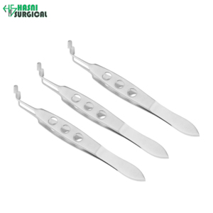 Pinzas de masaje para párpados de la mejor calidad, de titanio y acero inoxidable, pinzas quirúrgicas oftálmicas de Hasni Surgical - Product Image 1
