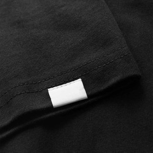 Black Custom Men's T-Shirts <b>Short</b> Sleeve O-Neck 100% Cotton Worsted Fabric Front Logo Formal Style Loose Fit Anti-Pilling Summer - Product Image 6