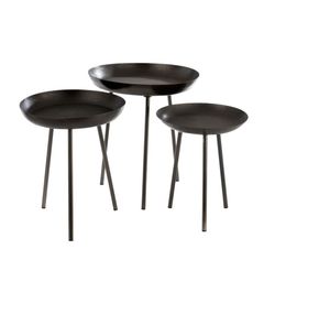 Mesa Auxiliar Circular Ligera de Hierro con Acabado Dorado, Mesa Decorativa con Pedestal de Alambre Metálico Resistente para Hogar y Hotel - Product Image 5